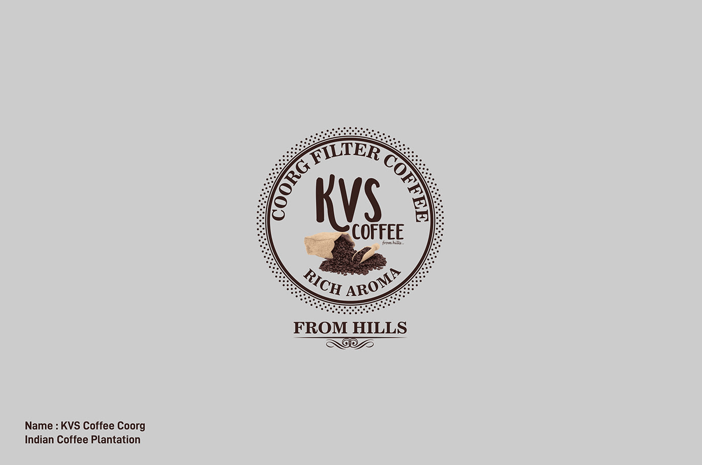 KVS Coffee Coorg branding